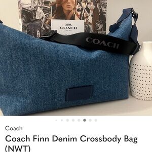 Coach Finn Denim Crossbody Bag (NWT)